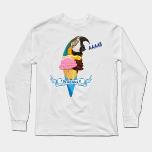 Blue-and-yellow Macaw Long Sleeve T-Shirt